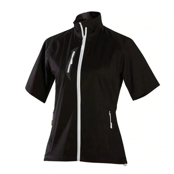 Glen Echo Golf Stretch Tech Water Repellent  Half Sleeve Shirt/Jacket Size S - Picture 2 of 11